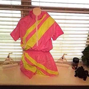 Windbreaker short set